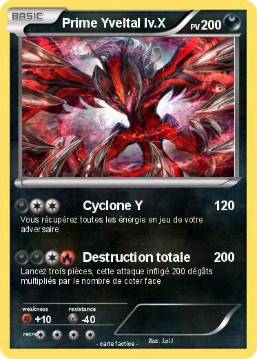 Pokemon Prime Yveltal lv.X