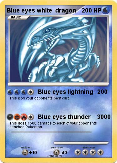 Pokemon Blue eyes white  dragon