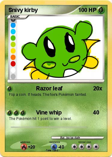 Pokemon Snivy kirby