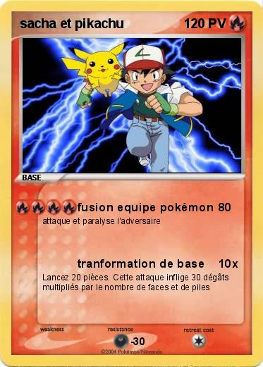 Pokemon sacha et pikachu