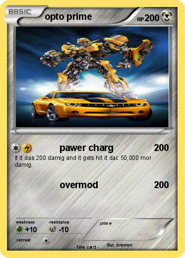 Pokemon opto prime