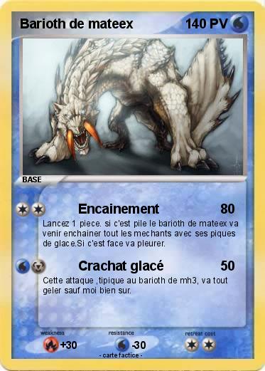 Pokemon Barioth de mateex
