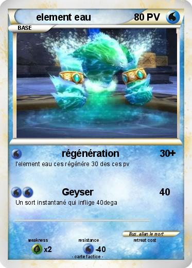 Pokemon element eau