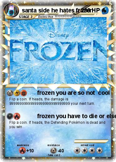 Pokemon santa side he hates frozen