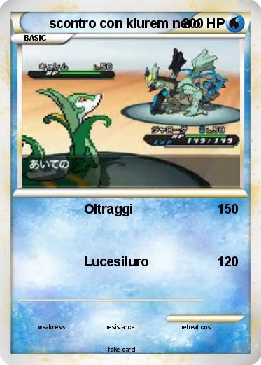 Pokemon scontro con kiurem nero