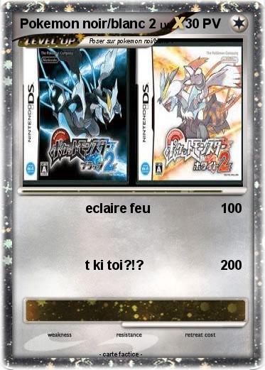 Pokemon Pokemon noir/blanc 2