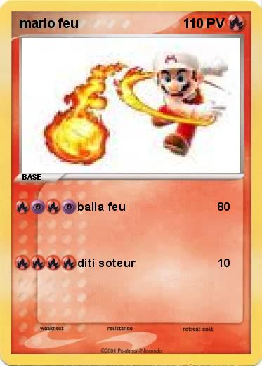 Pokemon mario feu