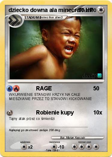 Pokemon dziecko downa ala minecraft