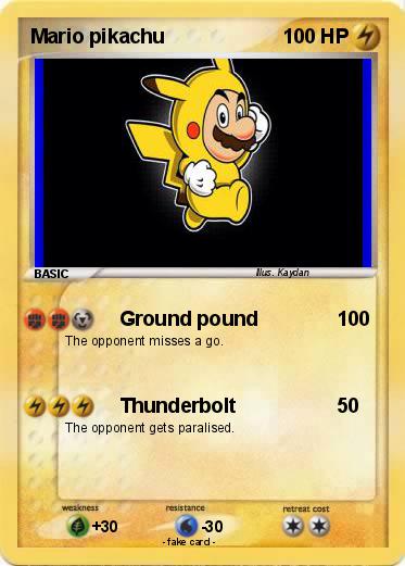 Pokemon Mario pikachu