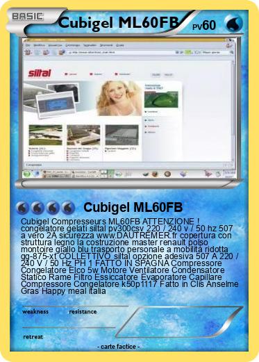 Pokemon Cubigel ML60FB