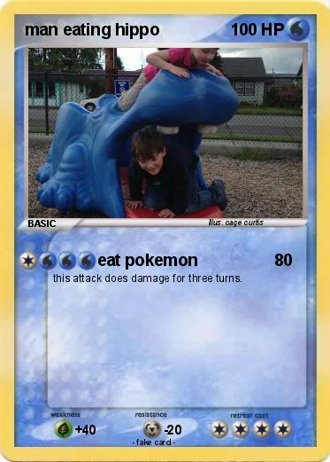 Pokemon man eating hippo