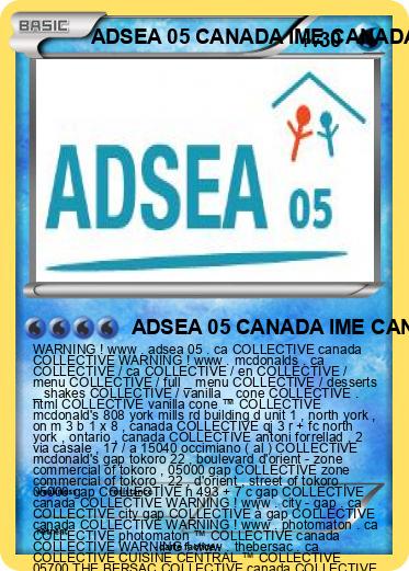 Pokemon ADSEA 05 CANADA IME CANADA
