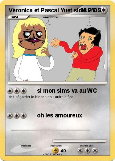 Pokemon Véronica et Pascal Yuet sims 3 DS