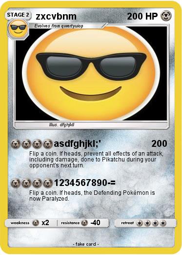 Pokemon zxcvbnm