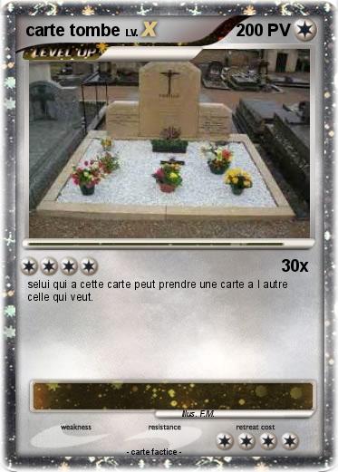 Pokemon carte tombe
