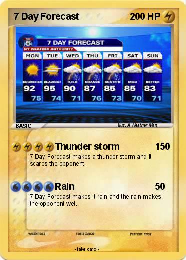 Pokemon 7 Day Forecast