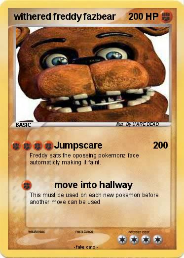 Pokemon withered freddy fazbear