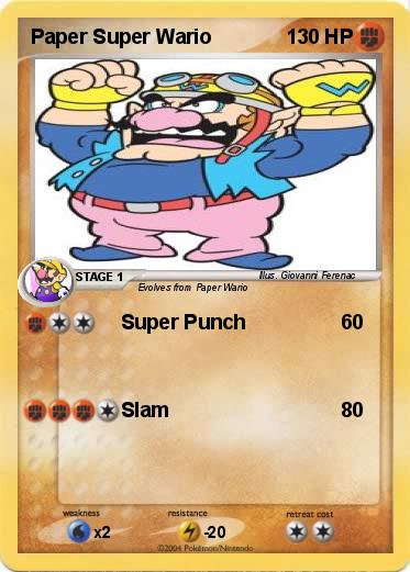 Pokemon Paper Super Wario