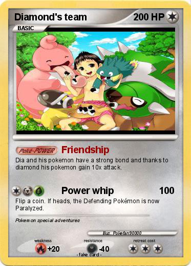 Pokemon Diamond's team