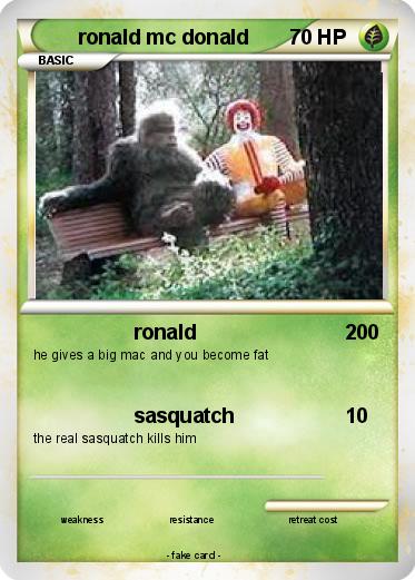 Pokemon ronald mc donald
