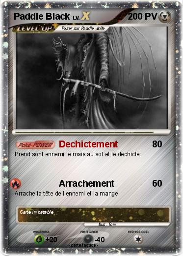 Pokemon Paddle Black