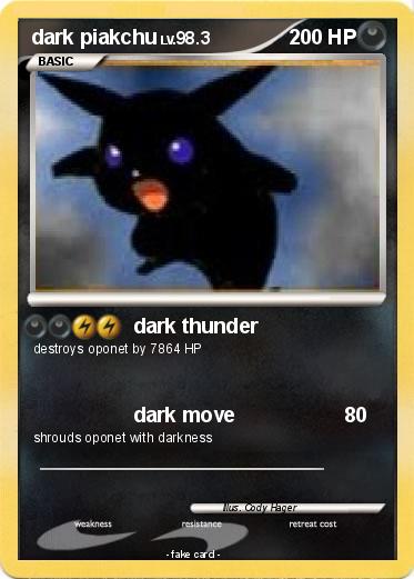Pokemon dark piakchu
