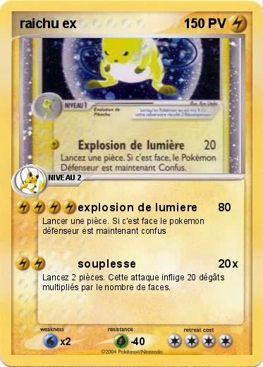 Pokemon raichu ex
