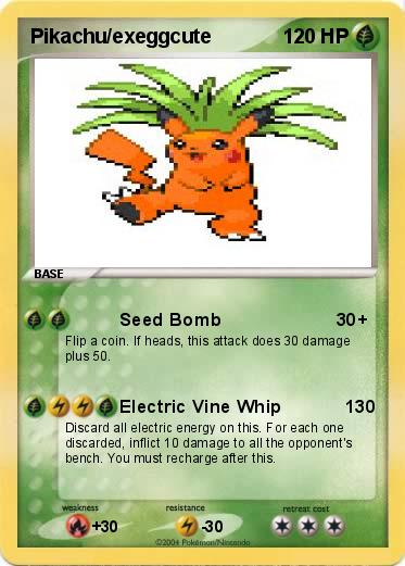 Pokemon Pikachu/exeggcute