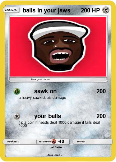 Pokemon balls in your jaws