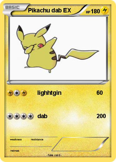 Pokemon Pikachu dab EX
