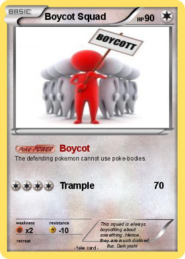 Pokemon Boycot Squad