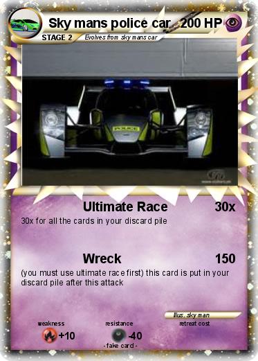 Pokemon Sky mans police car