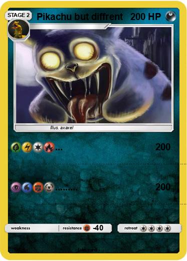 Pokemon Pikachu but diffrent