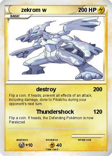 Pokemon zekrom w