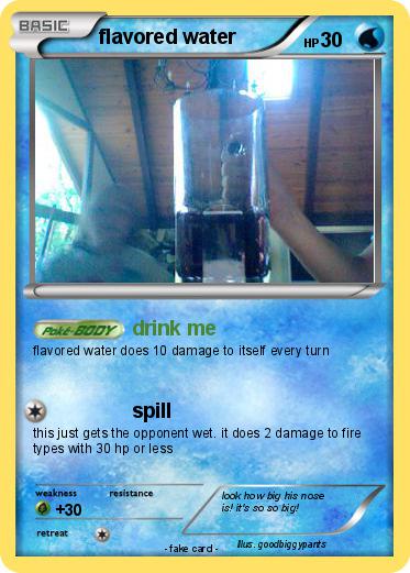 Pokemon flavored water