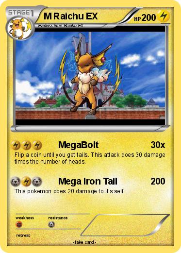 Pokemon M Raichu EX