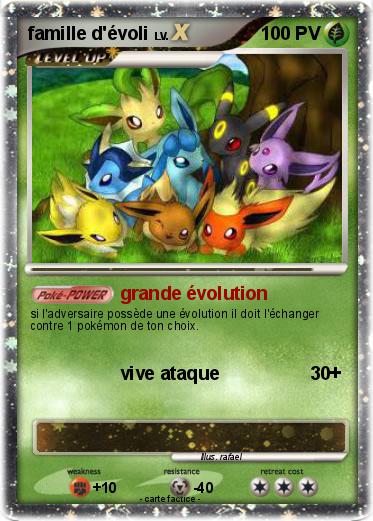 Pokemon famille d'évoli