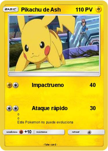 Pokemon Pikachu de Ash