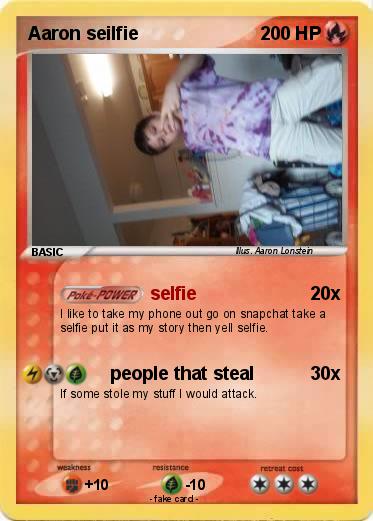 Pokemon Aaron seilfie