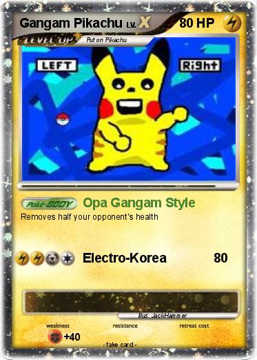 Pokemon Gangam Pikachu