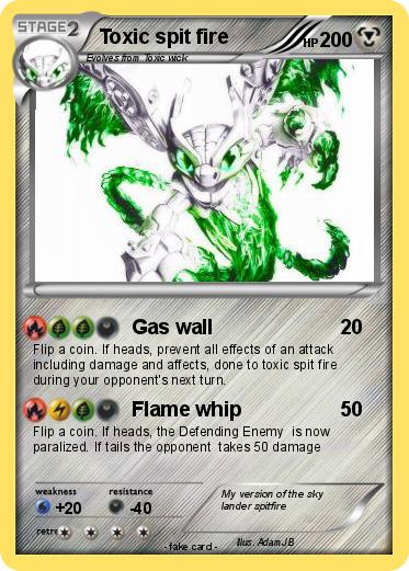 Pokemon Toxic spit fire