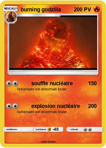 Pokemon burning godzilla