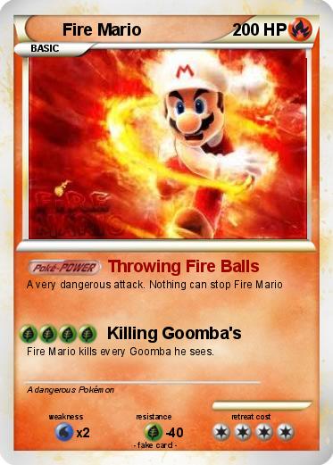 Pokemon Fire Mario