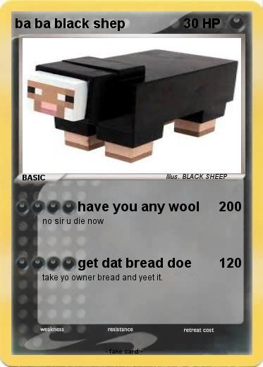 Pokemon ba ba black shep