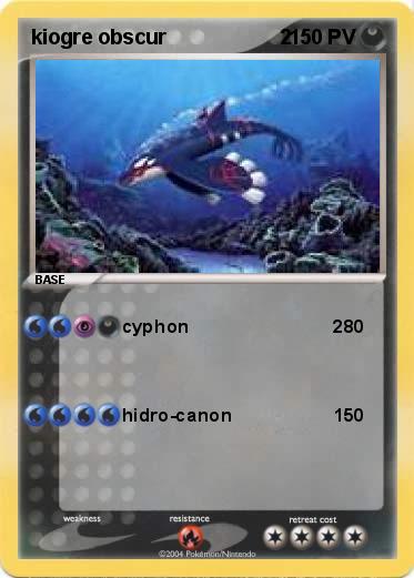 Pokemon kiogre obscur                    2