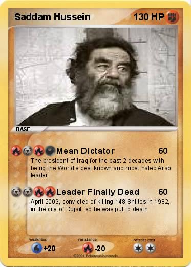 Pokemon Saddam Hussein