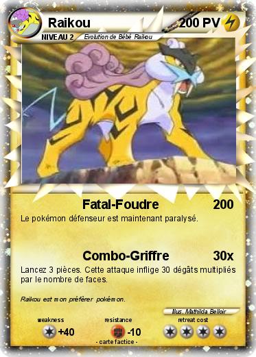 Pokemon Raikou