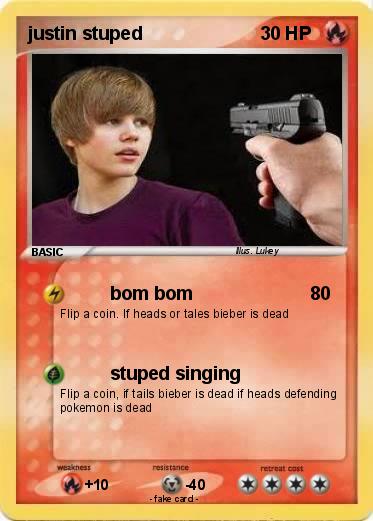 Pokemon justin stuped