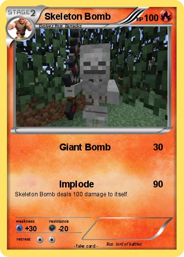 Pokemon Skeleton Bomb