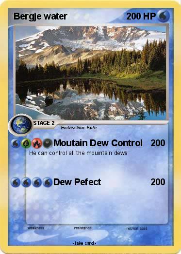 Pokemon Bergje water